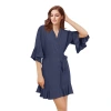 Amazon's best-selling bathrobes: Sexy ruffled bathrobes, pleated bathrobes, chiffon pleated bathrobes, E8000, plus size Item Picture